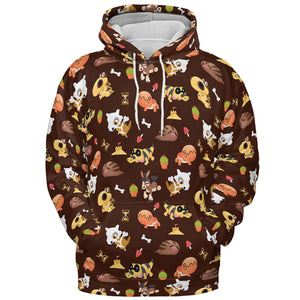 Ground Type Pokemon Pattern All-over Print Hoodie
