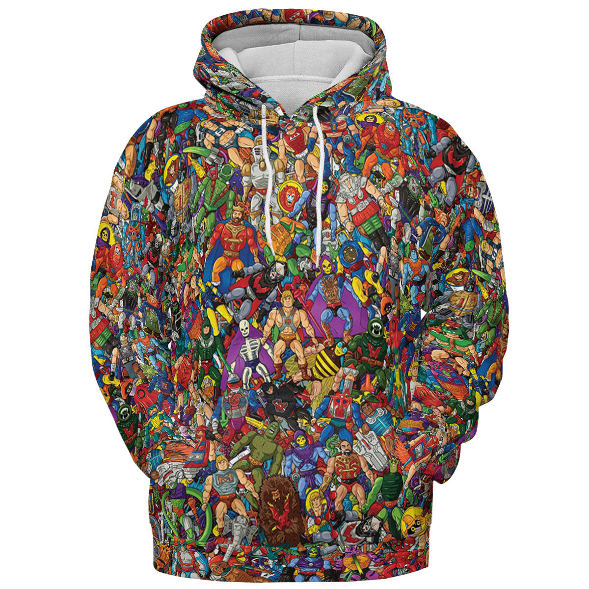 MOTU's Characters Figure Pattern He-man and The Masters of The Universe All-over Print Hoodie