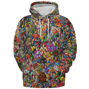 MOTU's Characters Figure Pattern He-man and The Masters of The Universe All-over Print Hoodie