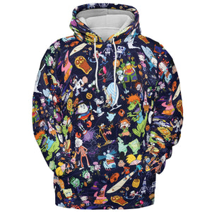 Nickelodeon Halloween Party All-over Print Hoodie