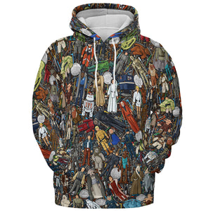 Star Wars Characters Figures All-over Print Hoodie