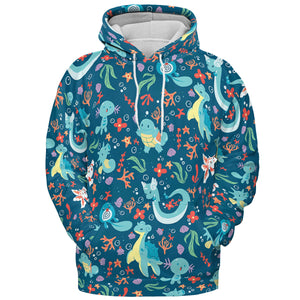 Water Pokemon Pattern All-over Print Hoodie