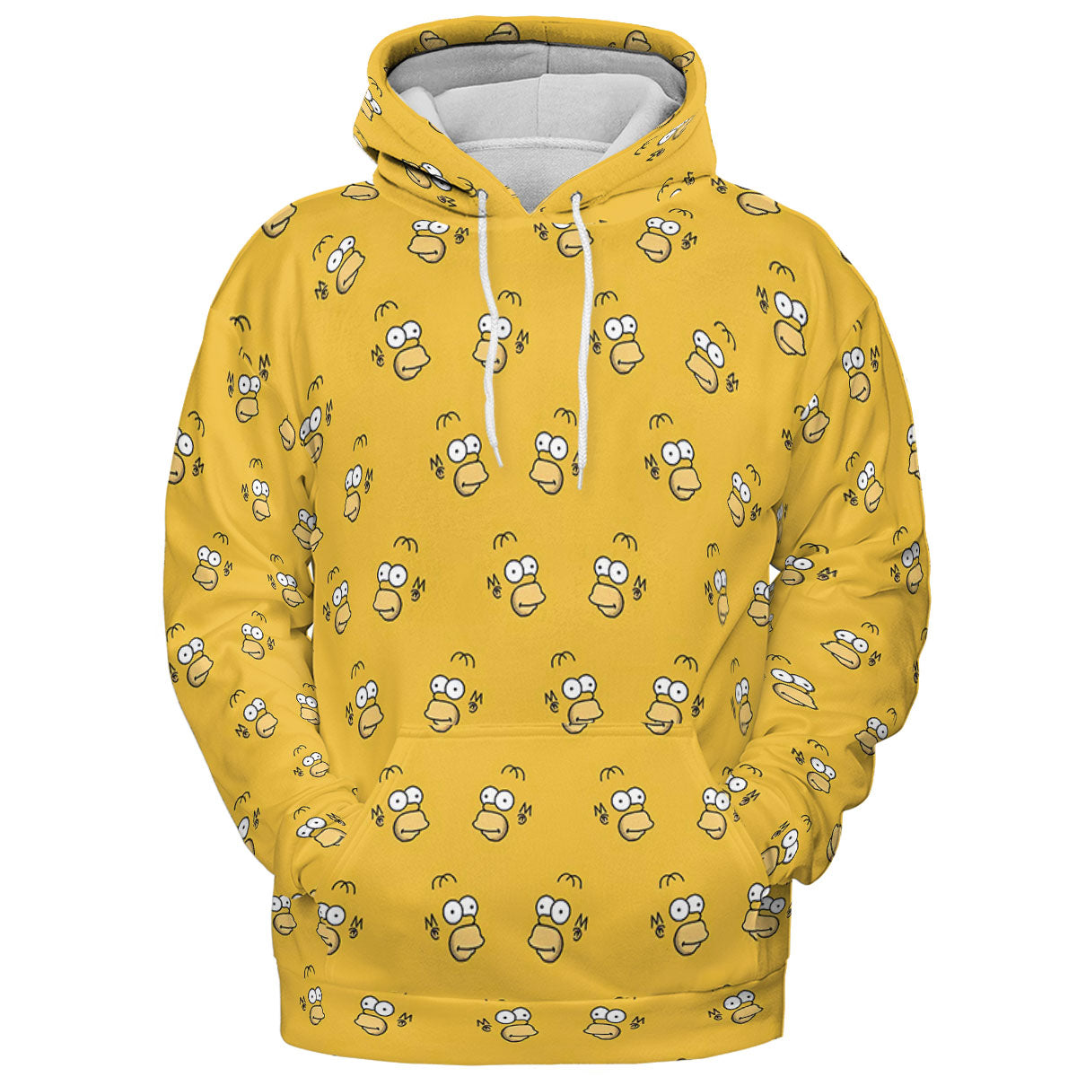 Homer Simpson Pattern All-over Print Hoodie