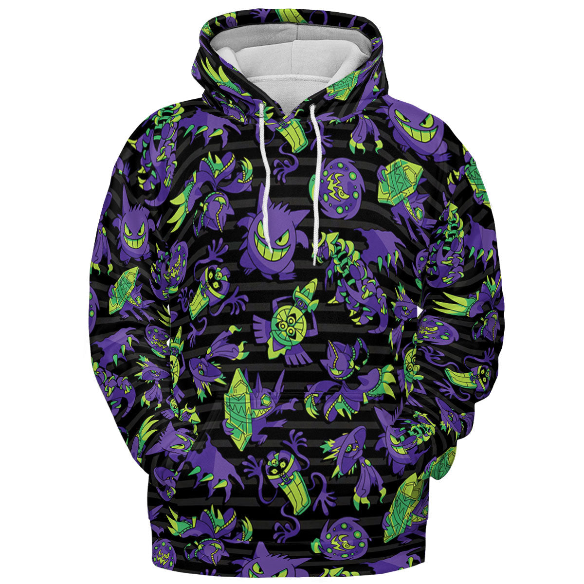 Ghost Type Pokemon Pattern All-over Print Hoodie