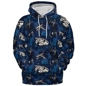 Star Wars Ships Pattern All-over Print Hoodie