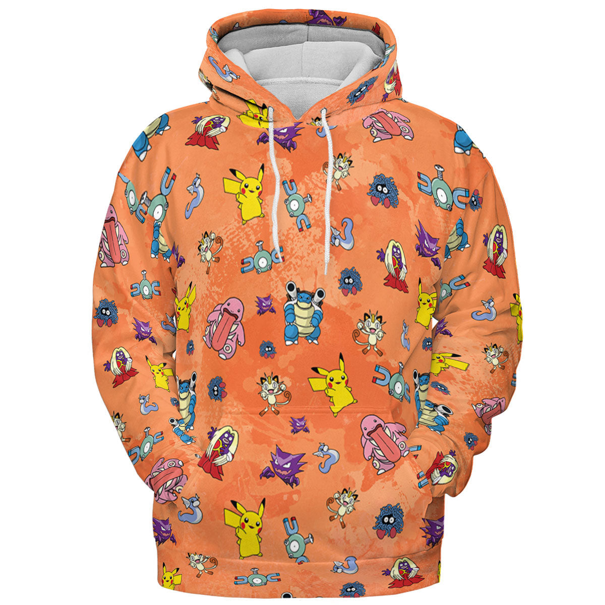 Pokemon Character Scatter All-over Print Hoodie