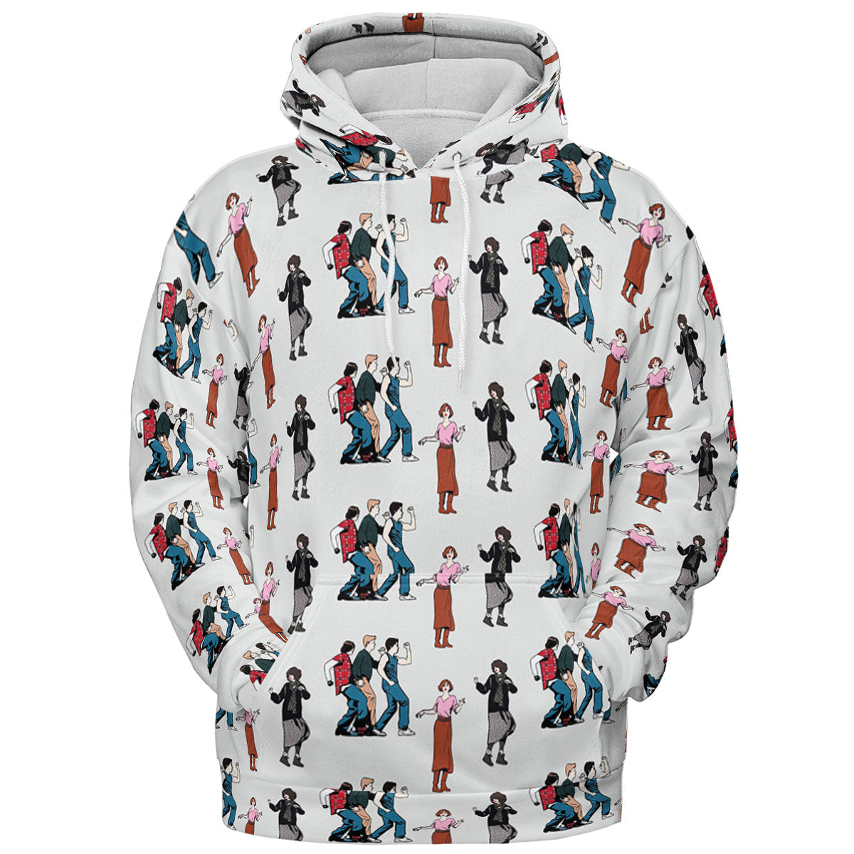 The Breakfast Club Characters Pattern All-over Print Hoodie