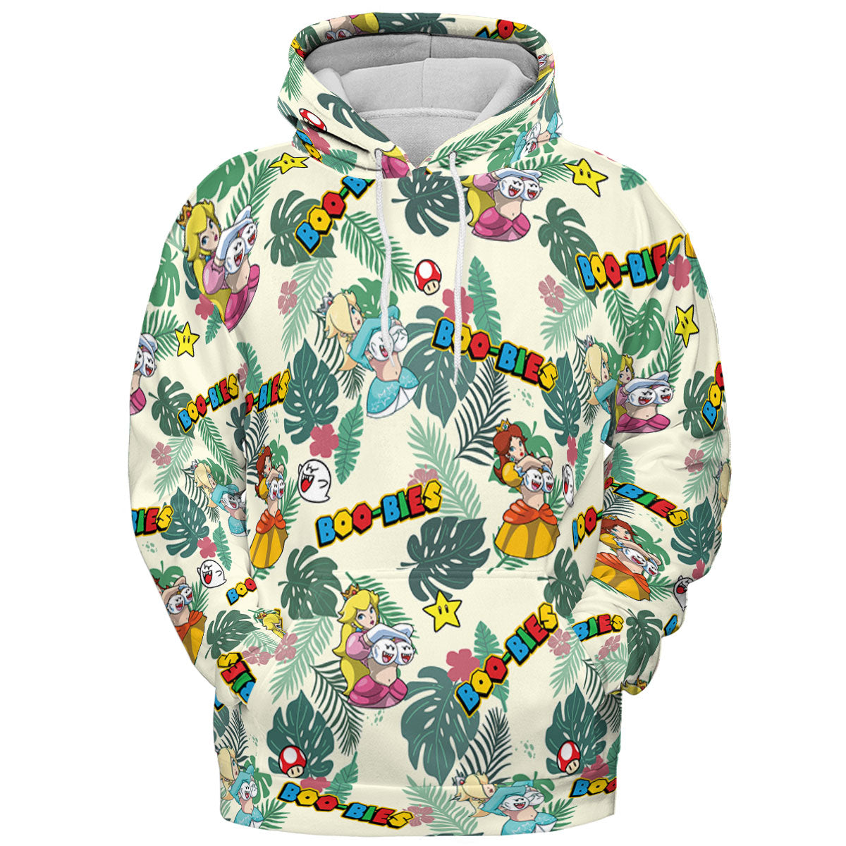 Super Mario Boo-Bies Pattern All-over Print Hoodie
