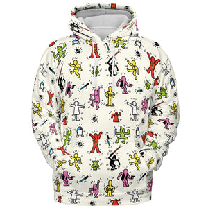 Pop Wars Star Wars Pop Art Pattern All-over Print Hoodie