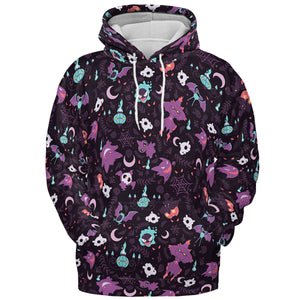 Lavender Town Pokemon Pattern All-over Print Hoodie