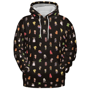 Final Fantasy Characters Pattern All-over Print Hoodie