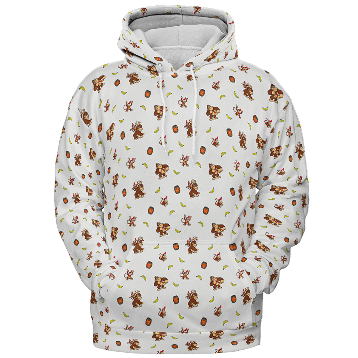 Nintendo Donkey Kong Characters Pattern All-over Print Hoodie