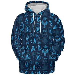 Trekkie Star Trek Pattern All-over Print Hoodie