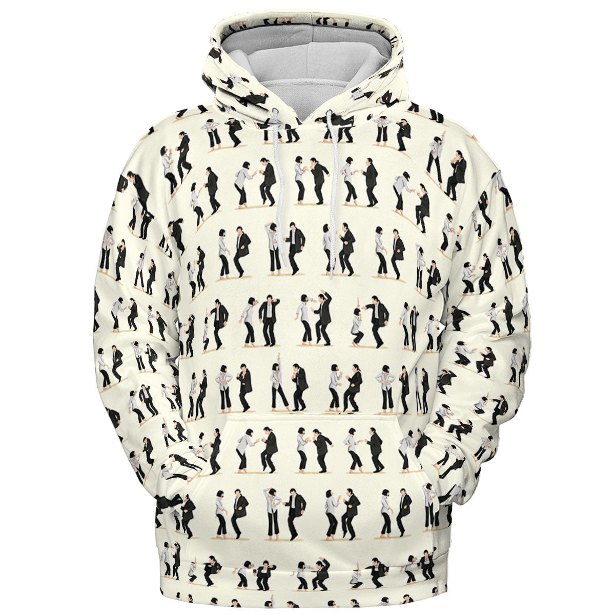 Mia Wallace and Vincent Vega Dance Pulp Fiction All-over Print Hoodie