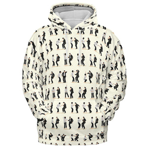 Mia Wallace and Vincent Vega Dance Pulp Fiction All-over Print Hoodie