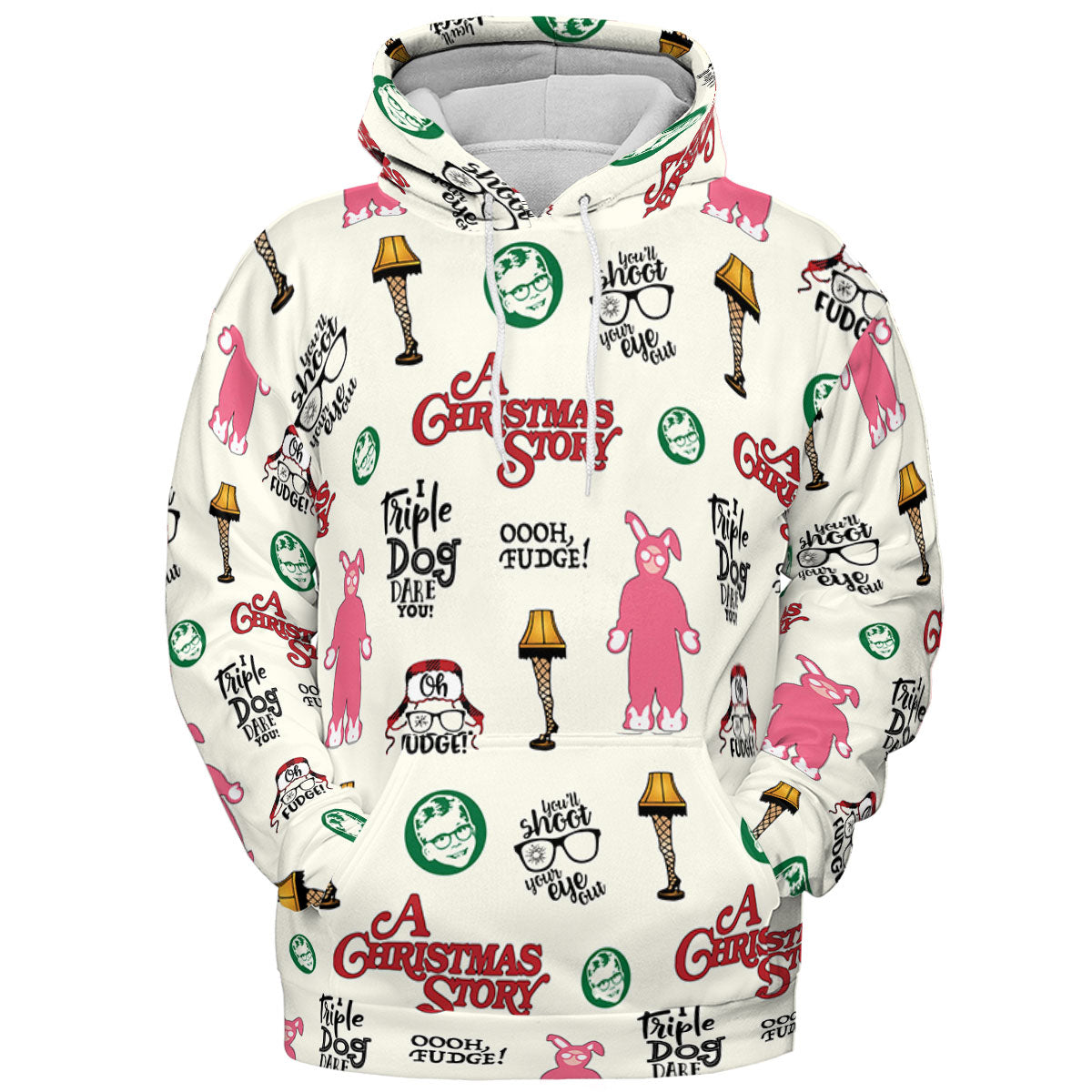 A Christmas Story Pattern All-over Print Hoodie