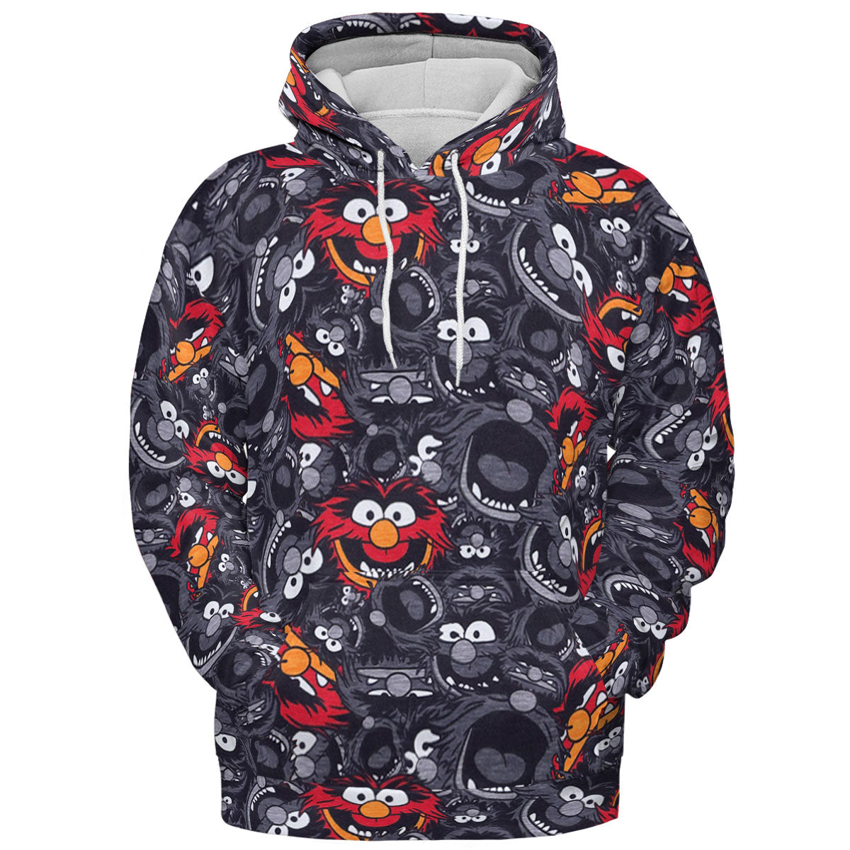 Animal The Muppets Pattern All-over Print Hoodie