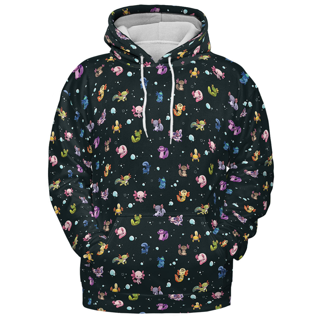 Axolotls Of The World Pattern All-over Print Hoodie