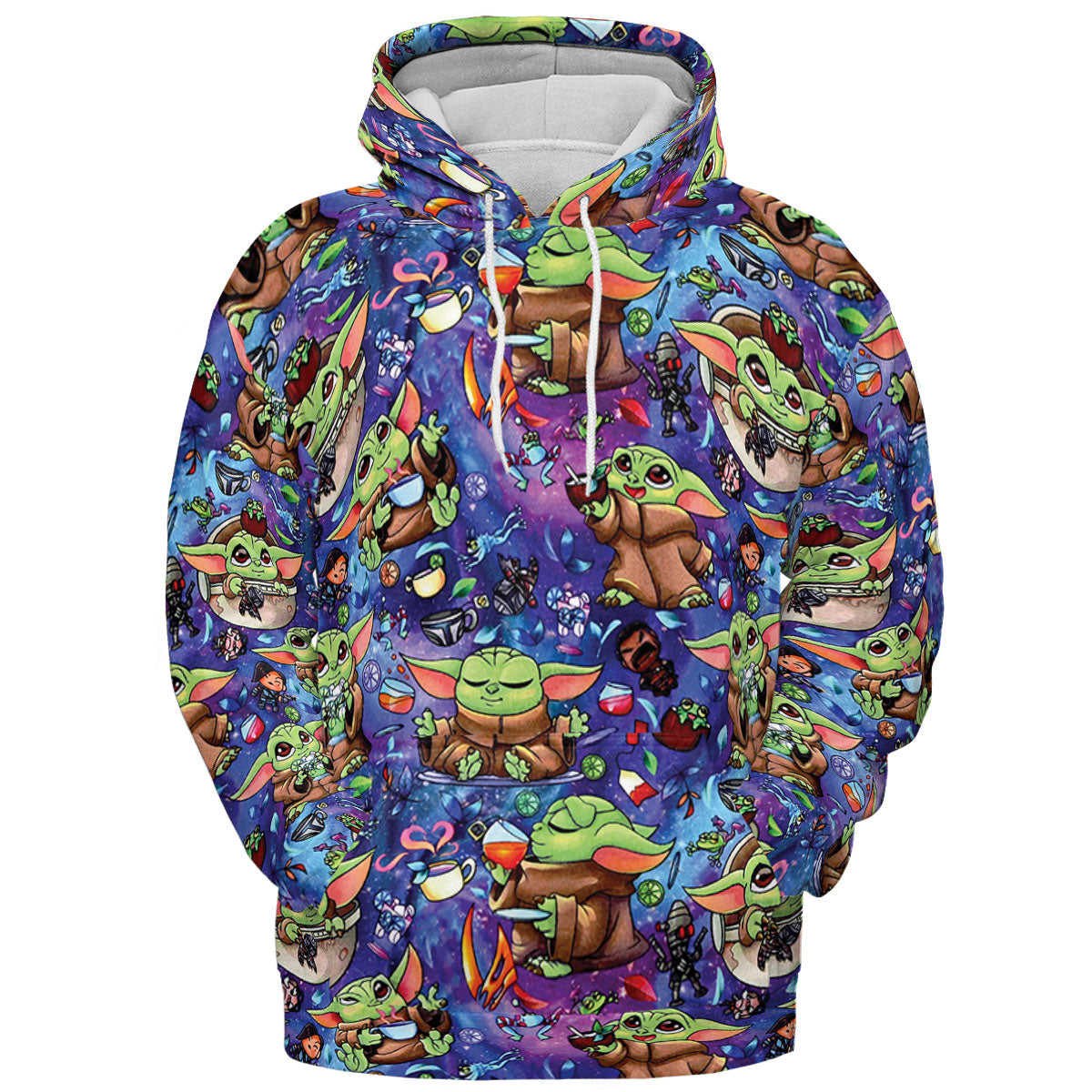 Baby Yoda In the Galaxy All-over Print Hoodie