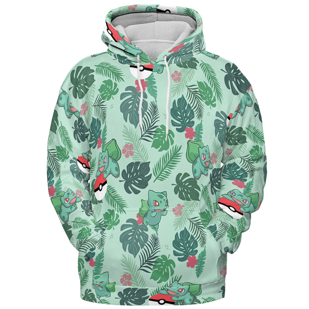 Bulbasaur Pokemon Pattern All-over Print Hoodie