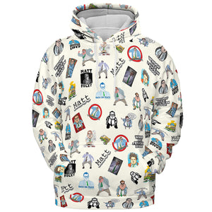 Chris Farley Matt Foley Motivational SNL All-over Print Hoodie