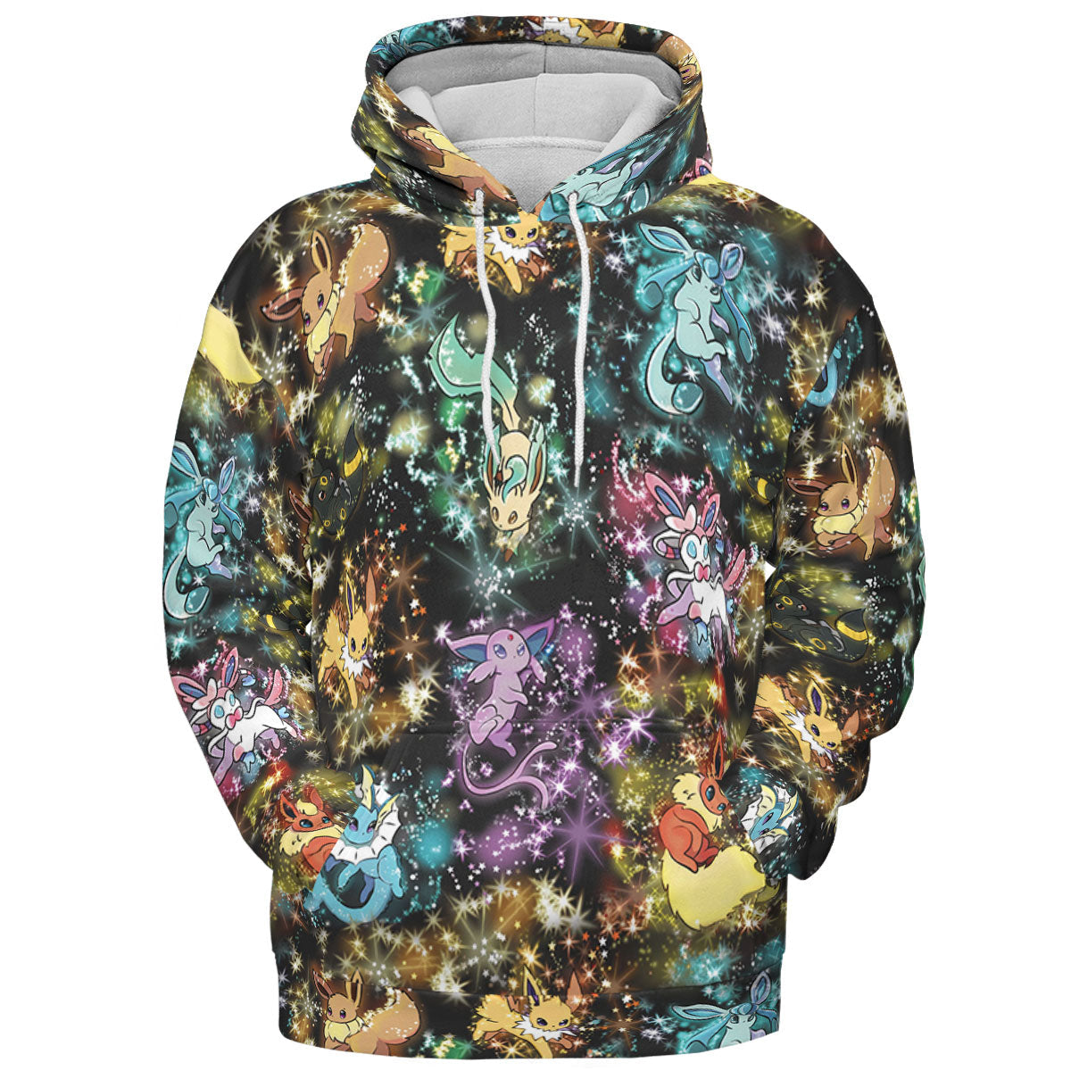 Eevee Evolution in the Galaxy All-over Print Hoodie