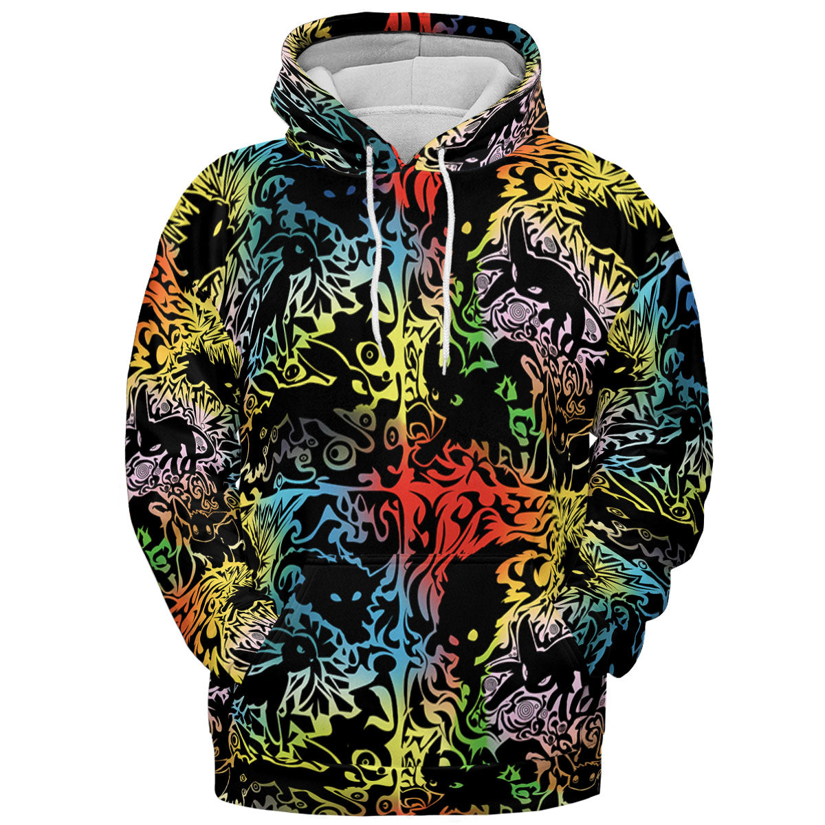 Eevee Pokemon Black All-over Print Hoodie