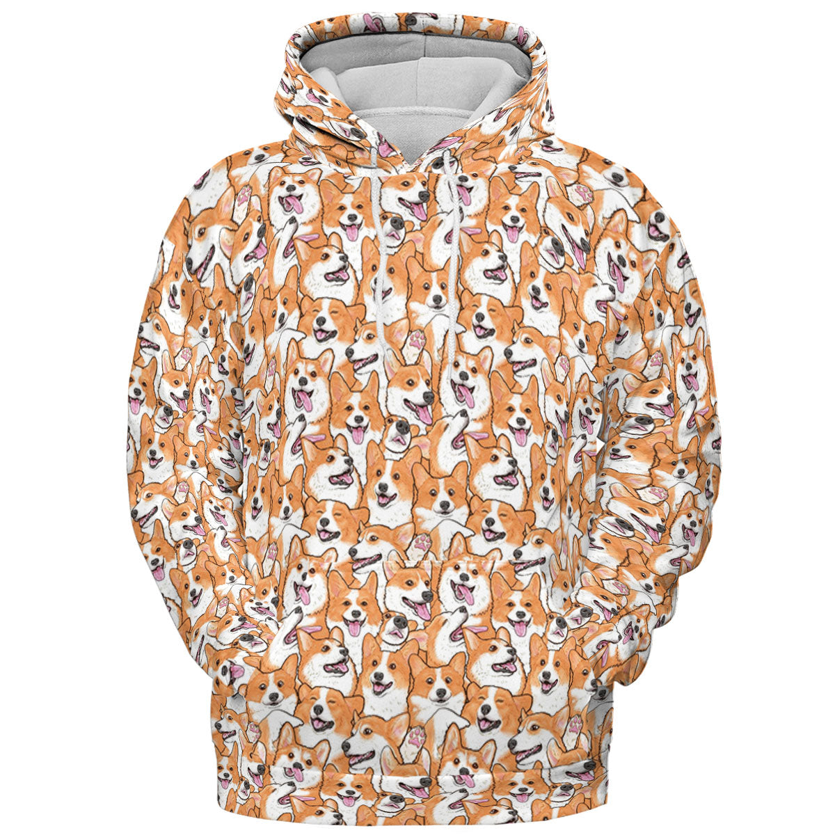 That's a lot of Corgi All-over Print Hoodie
