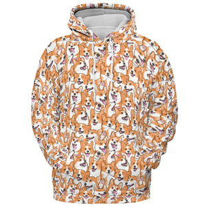 That's a lot of Corgi All-over Print Hoodie