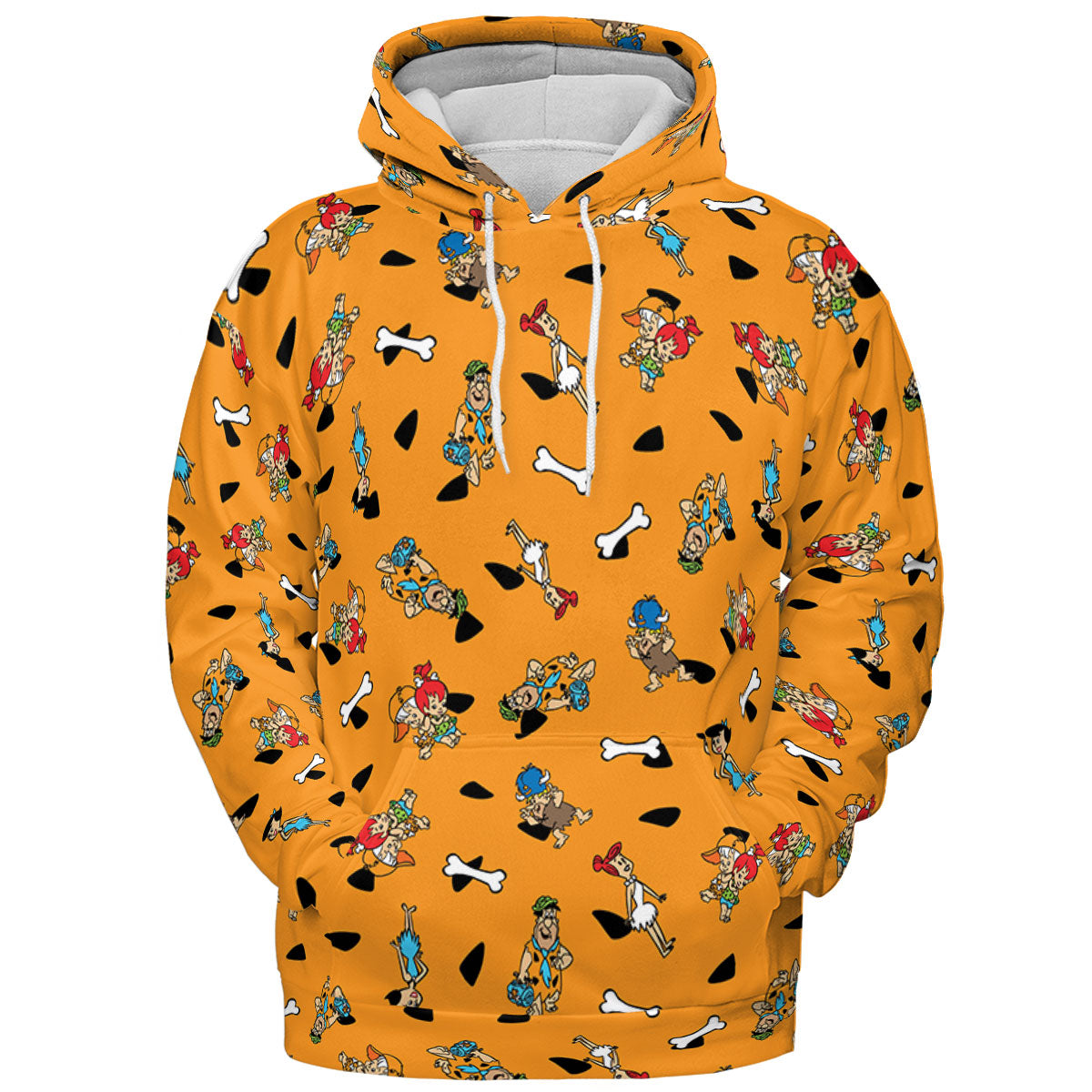 Stone Age The Flintstones Characters All-over Print Hoodie