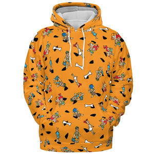 Stone Age The Flintstones Characters All-over Print Hoodie