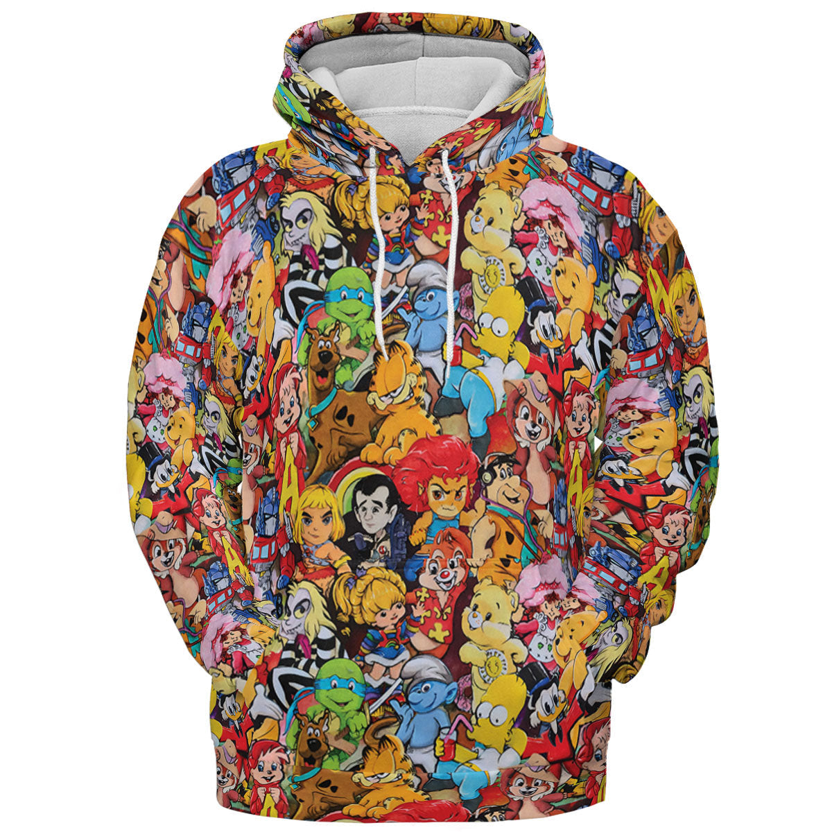 Old Cartoon Characters All-over Print Hoodie