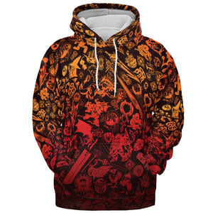 Red Moggle Final Fantasy All-over Print Hoodie