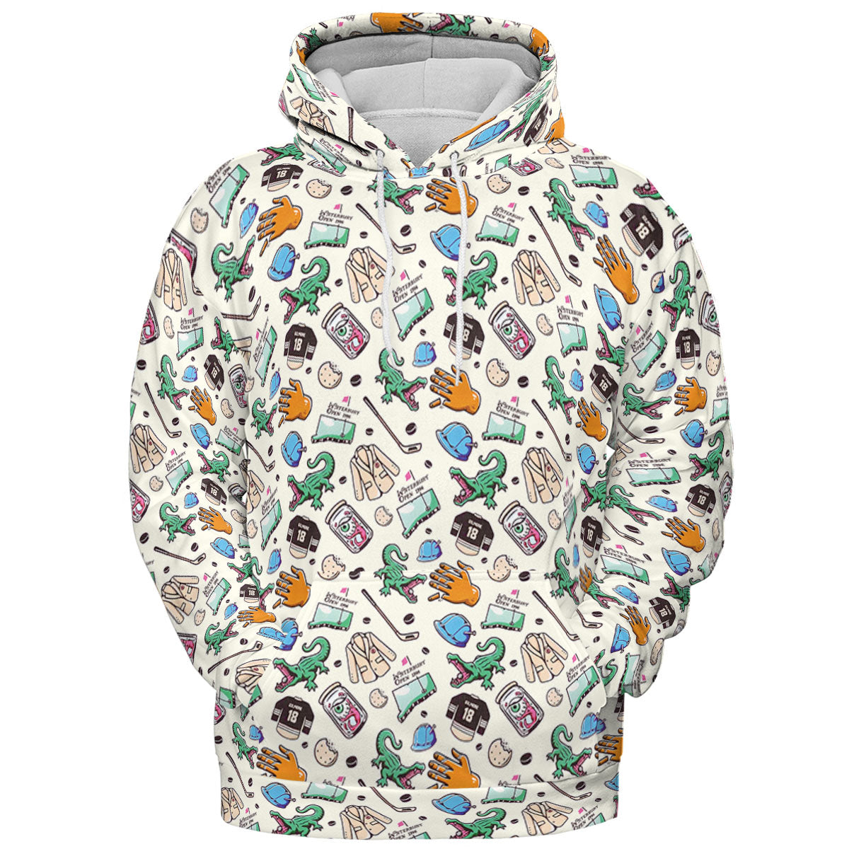 Happy Gilmore Pattern All-over Print Hoodie