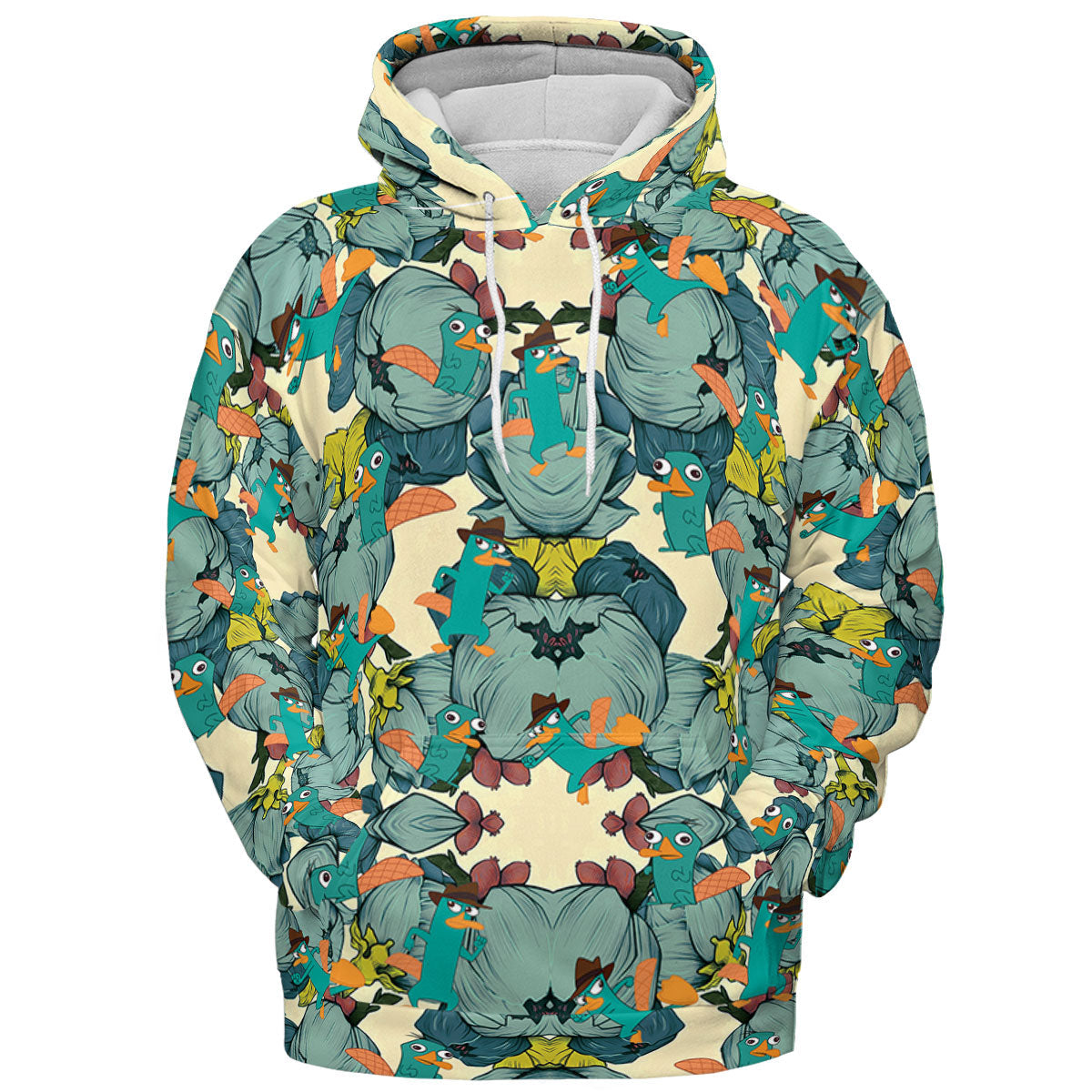 Perry The Platypus Phineas and Ferb All-over Print Hoodie
