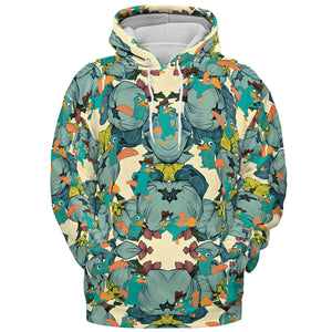Perry The Platypus Phineas and Ferb All-over Print Hoodie