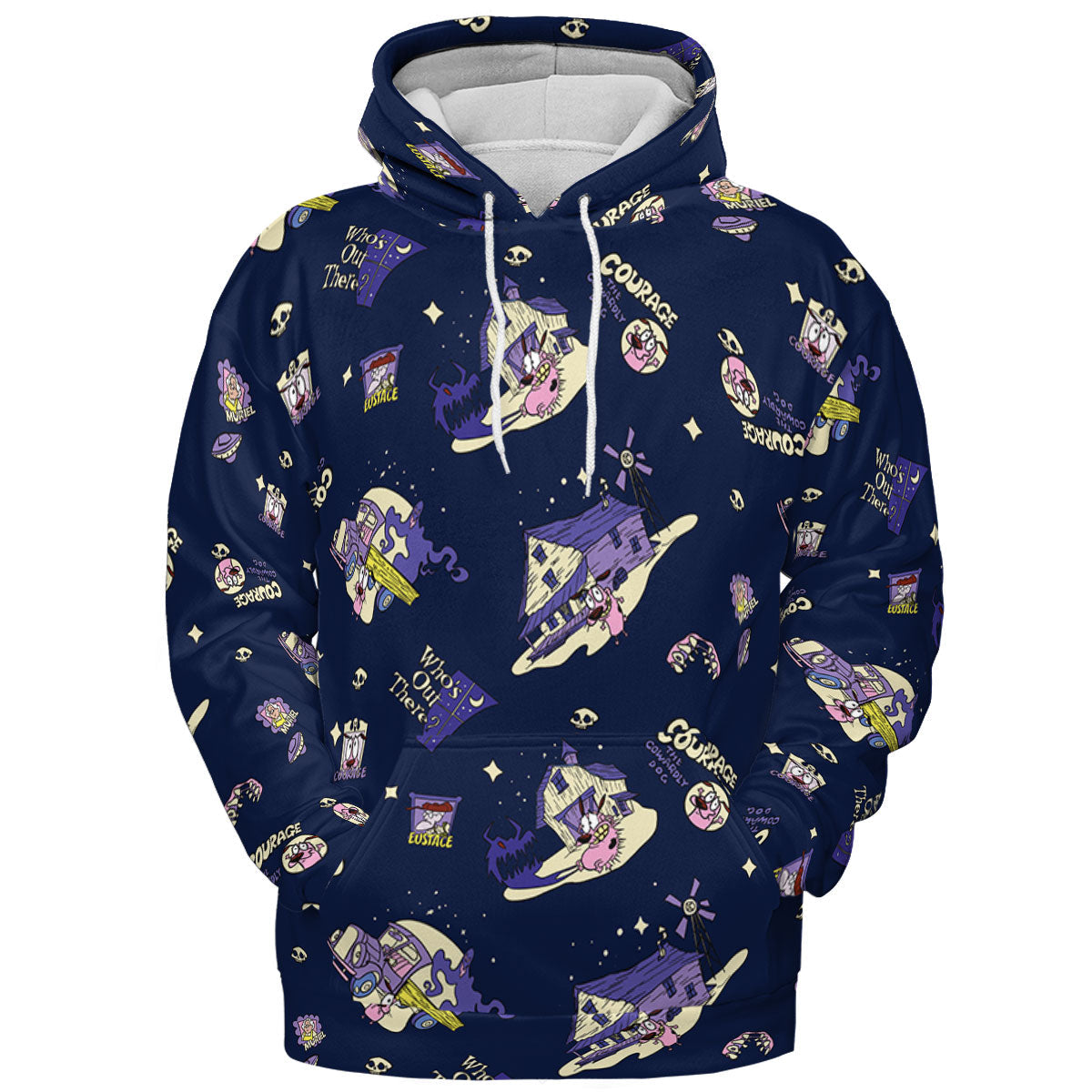 Courage the Cowardly Dog Scenic All-over Print Hoodie