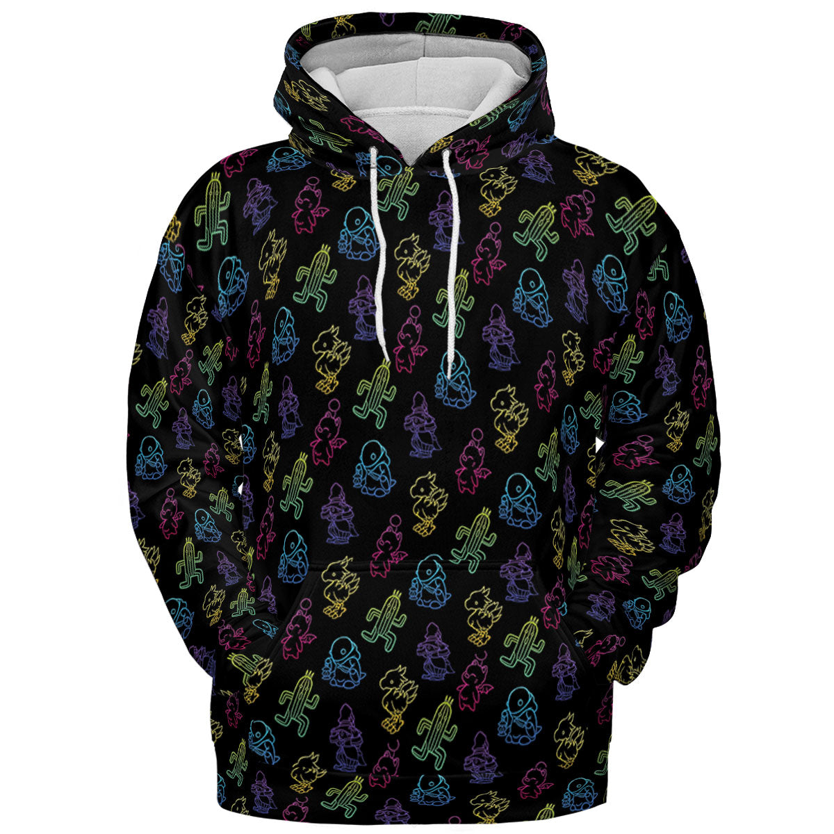 From Chocobos To Cactuars Final Fantasy All-over Print Hoodie
