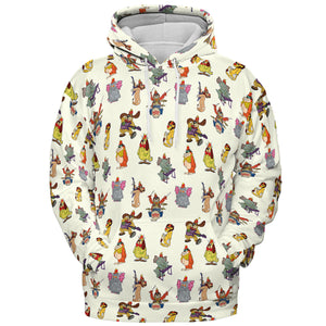 Snorky Fleegle Drooper Bingo The Banana Splits All-over Print Hoodie