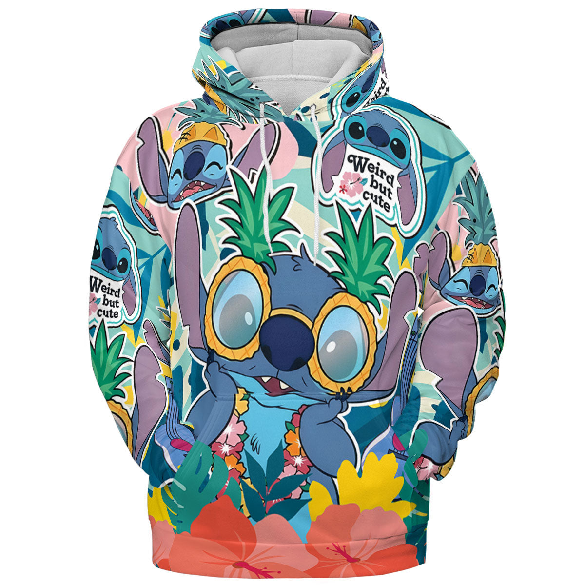 Weird But Cute Stitch All-over Print Hoodie