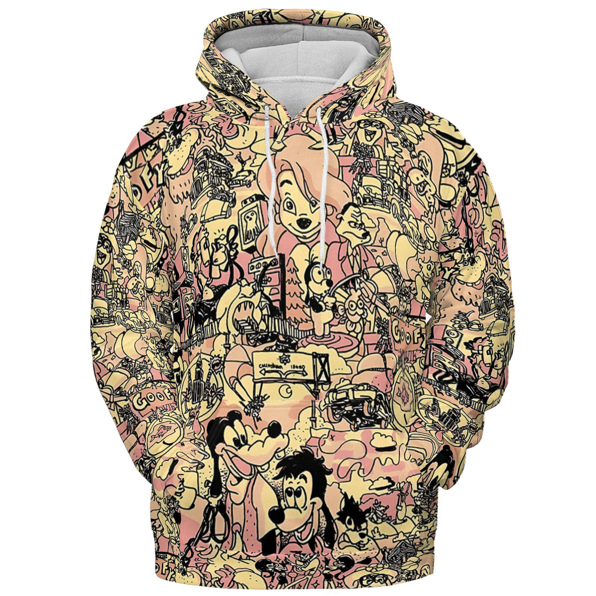 Goofy Movie Collage All-over Print Hoodie