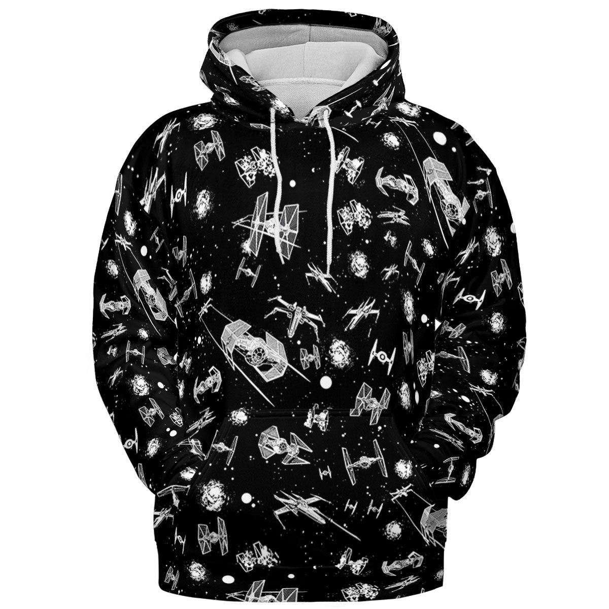 Space Ship Battle Star Wars All-over Print Hoodie