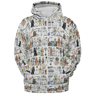 Egyptian Galaxy Wars All-over Print Hoodie