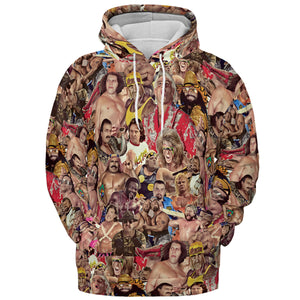 Pro Wrestlers All-over Print Hoodie