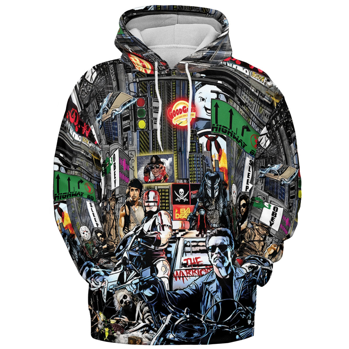 The 80s Iconic All-over Print Hoodie