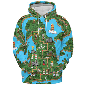 Pixel Art Python Monty Python All-over Print Hoodie