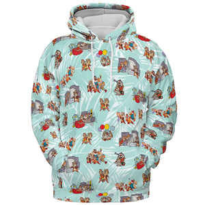 Rescue Team Chip 'n Dale Rescue Rangers All-over Print Hoodie