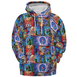 Beauty And The Beast Story Windows All-over Print Hoodie