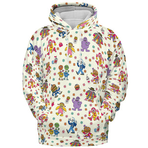 BADA BOP BA BA Mcdonaldland All-over Print Hoodie