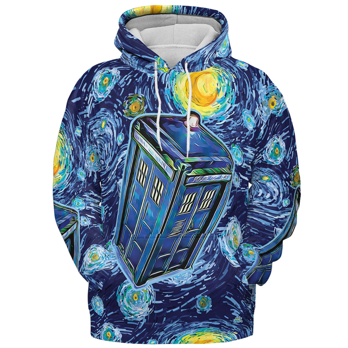 Tardis Starry Night Doctor Who All-over Print Hoodie